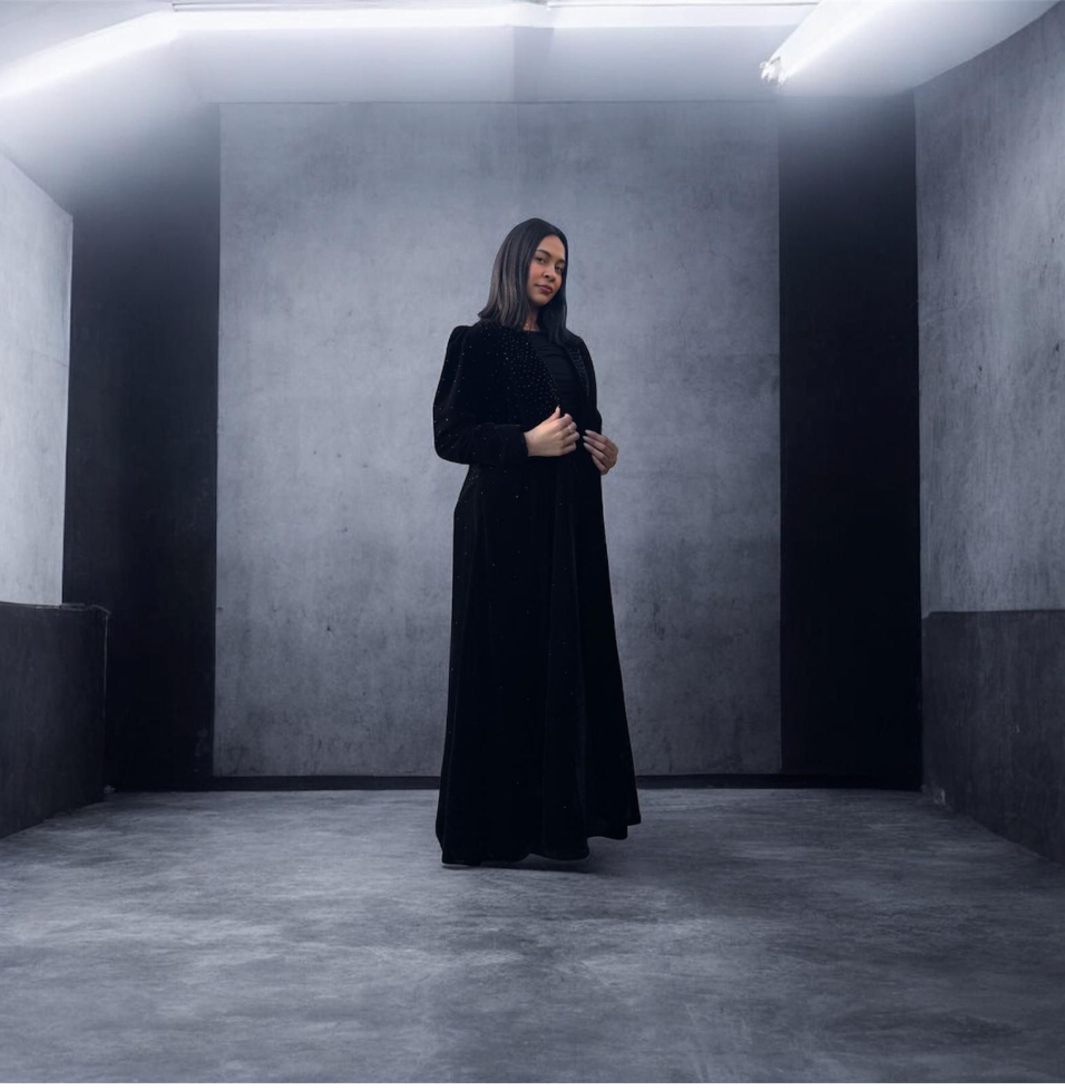 The Eclipse Velvet Abaya