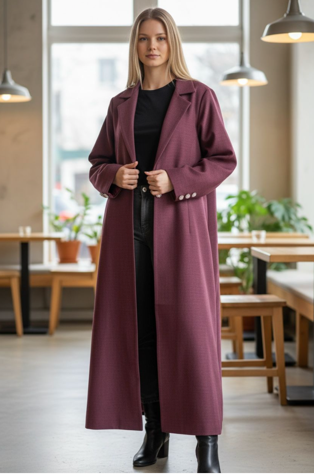 Amara Abaya – Burgundy